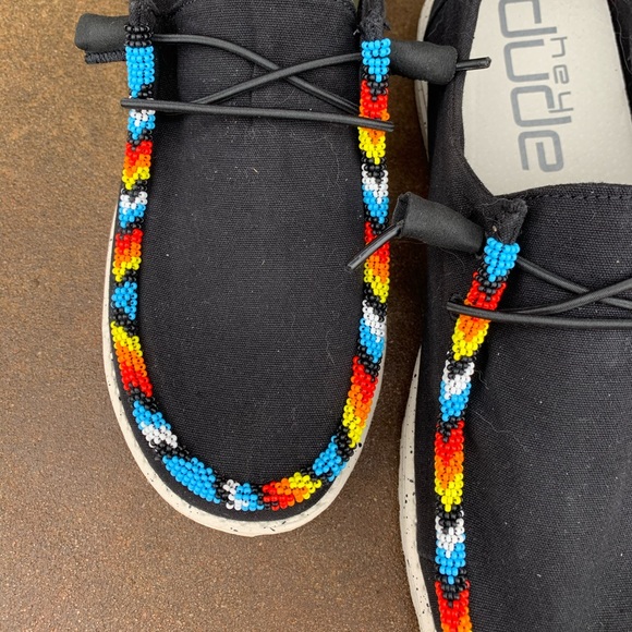 custom beaded hey dudes
